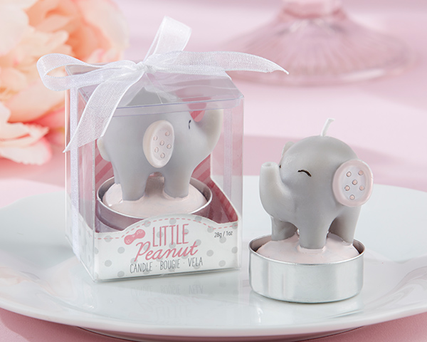 Kate Aspen Little Peanut Elephant Shaped Candle Set Of 4 Baby