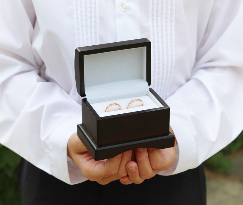 Lillian Rose Wedding Ring Box Chest Ring Pillow Alternative